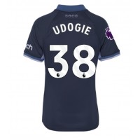 Stroje piłkarskie Tottenham Hotspur Destiny Udogie #38 Koszulka Wyjazdowej dla damskie 2023-24 Krótki Rękaw